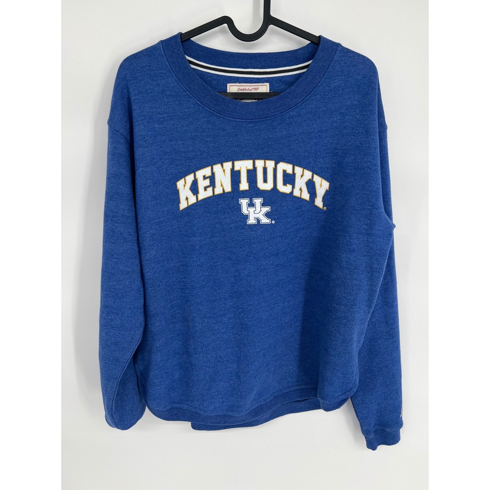 League 91 Kentucky Wildcats Blue Heather‎ Crewneck Sweatshirt Small Pullover